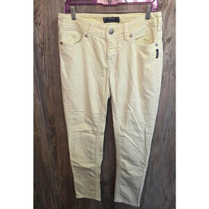 Silver Jeans Co. "Suki Skinny" Lemon Yellow Denim Women Size (30x31) rodeo